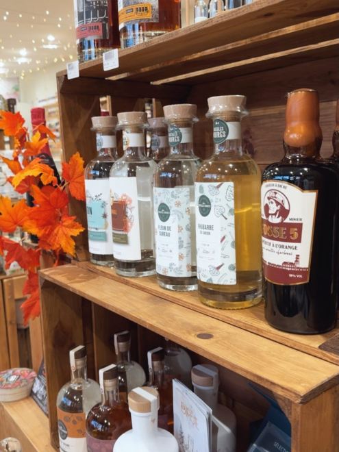 Liqueurs de la Distillerie des Gueules Noires en rayon